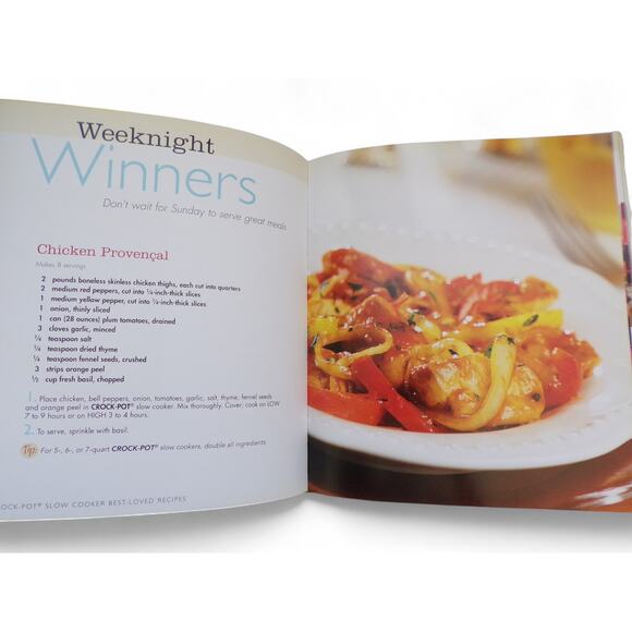 Crock Pot Best Loved Slow Cooker Recipe Book Hardcover 190 Recipes Pub 2006 - Picture 3 of 4